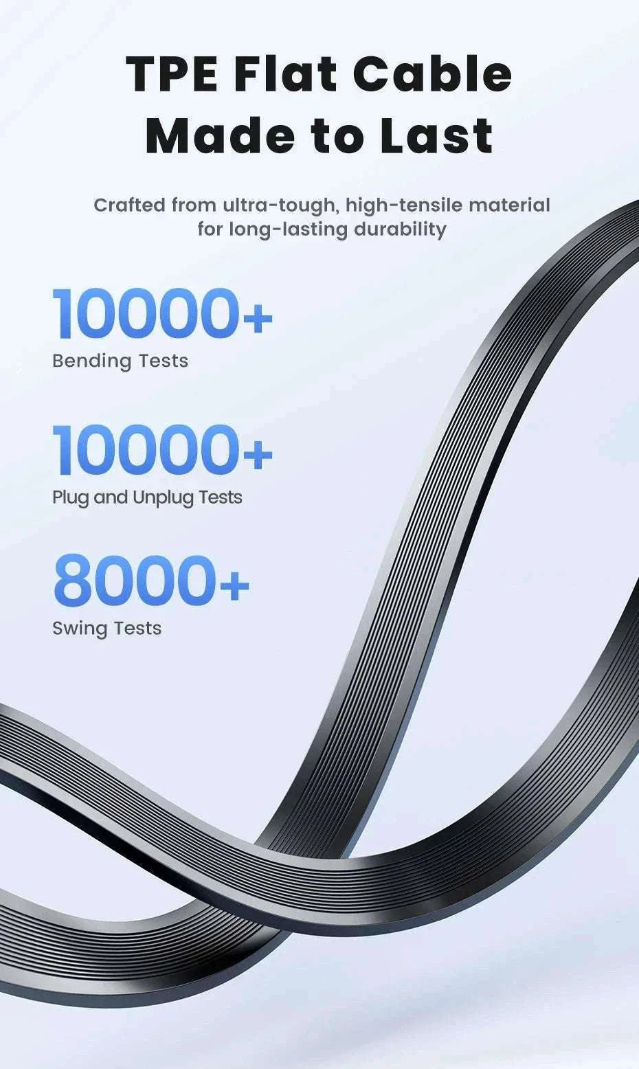 100W Retractable USB-C Fast Charging Cable with Magnetic Storage-Grey / 1m