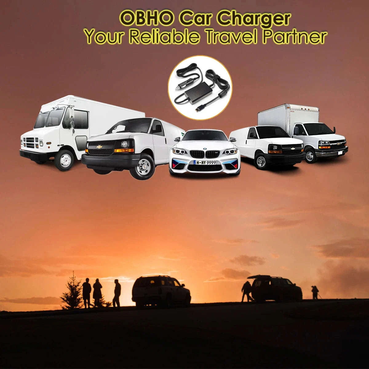 100W Universal Car Charger USB-C PD 12V-24V-100W USBC DC