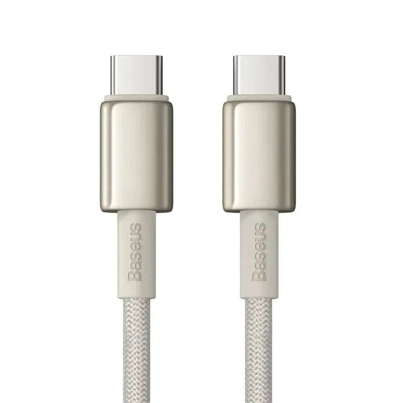 100W USB-C Fast Charging Cable for iPhone 15, MacBook, Samsung-Black / 2m