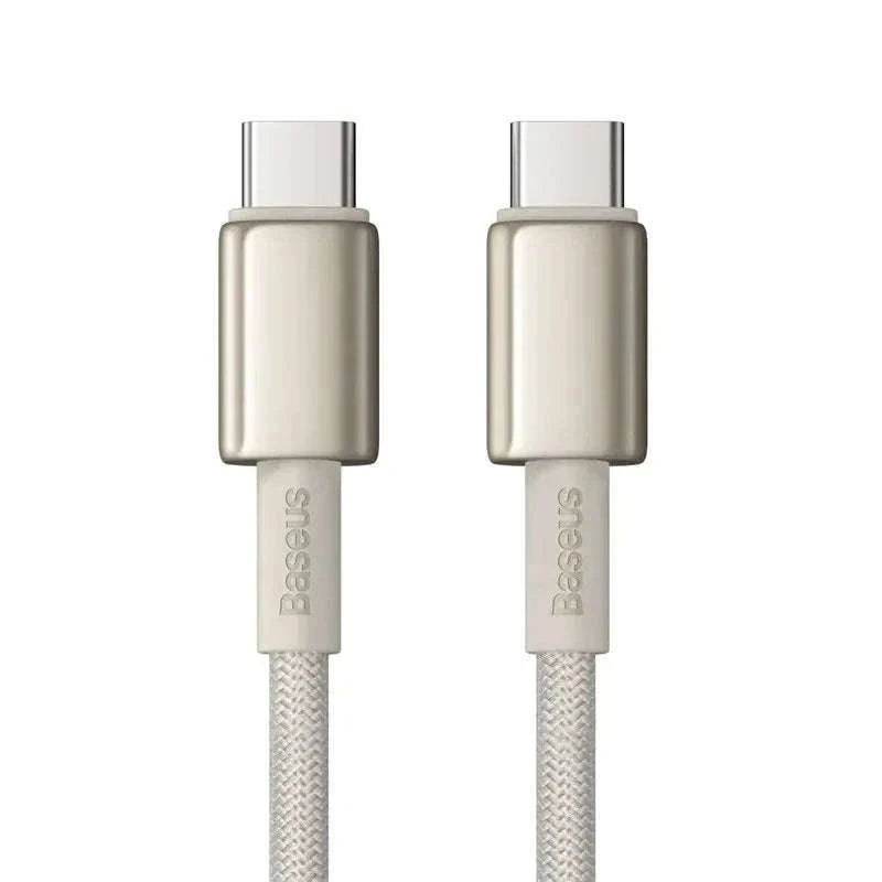 100W USB-C Fast Charging Cable for iPhone 15, MacBook, Samsung-Black / 2m