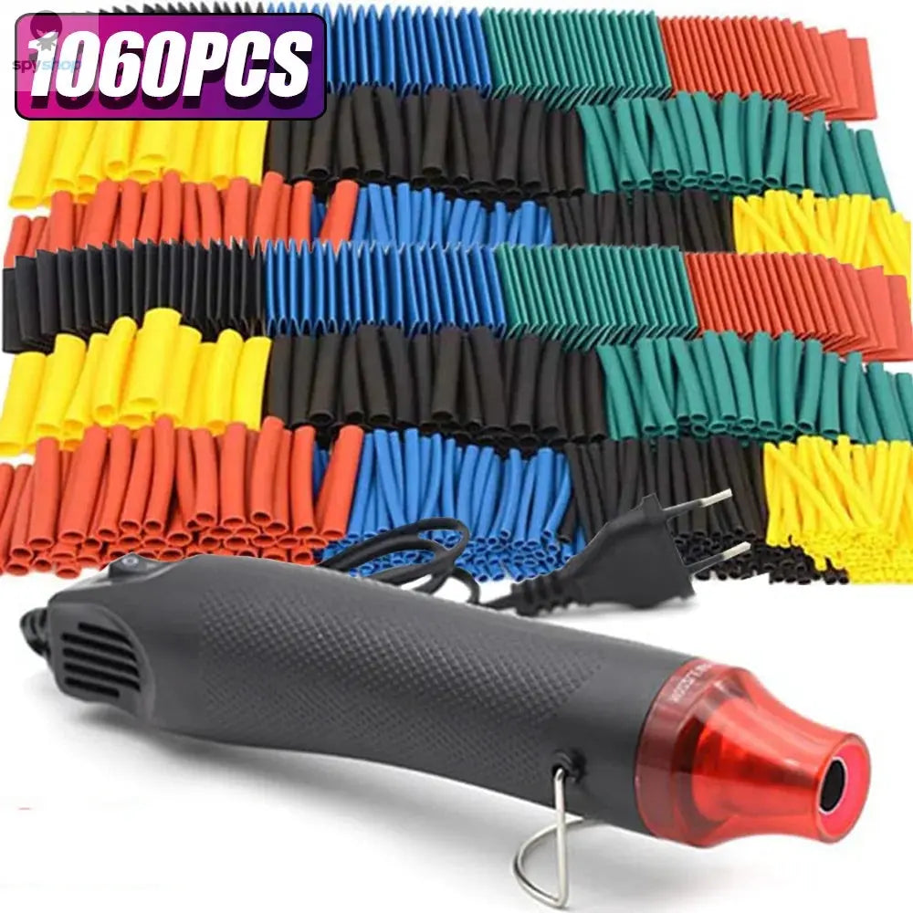1060/530/127PCS Heat Shrink Tubing kit 2:1 Shrinkable Wire Shrinking Wrap Wire Connect Cover Cable Repair Protection Spy-shop.com