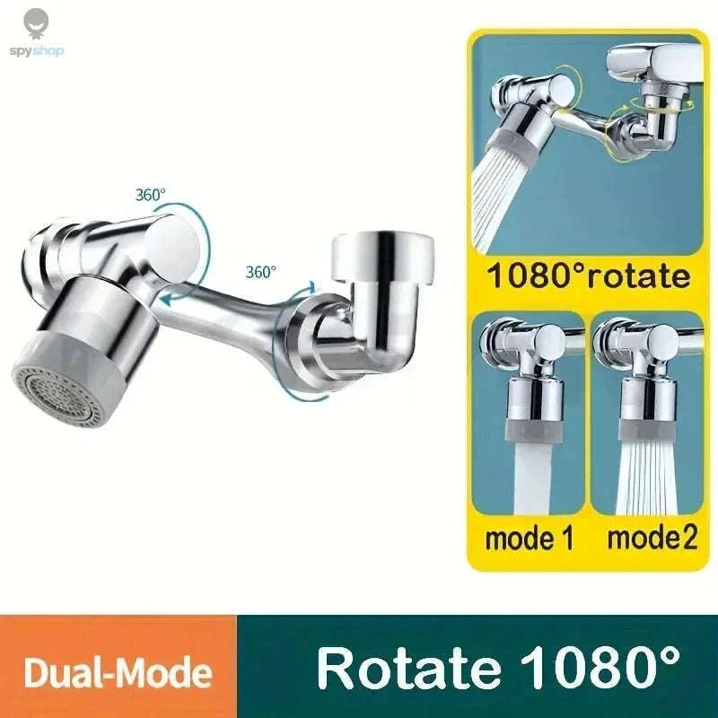 1080° Rotatable Faucet Sprayer Head – Multi‑Angle Control and Dual Water Modes-Double Mode