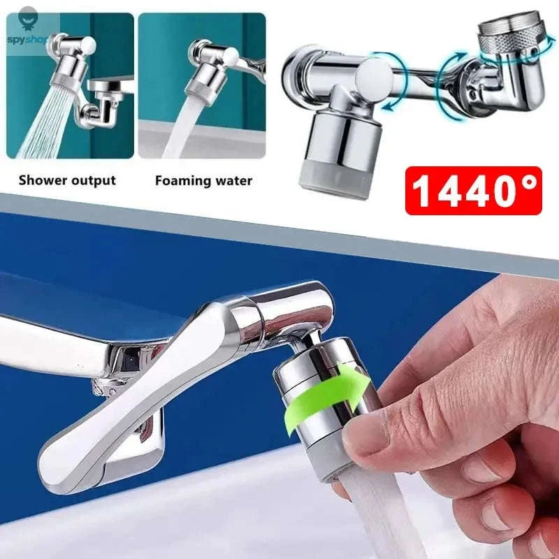 1080° Universal Rotation Faucet Extender – Splash-Free Flow & Dual Spray Convenience-1 Mode