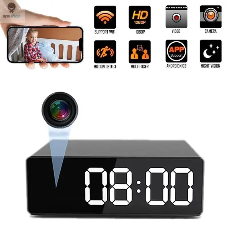 1080P Camera Wireless Cameras HD WiFi Surveillance Security Cam Night Vision 12/24 Hour Loop Recording Spy-shop.com