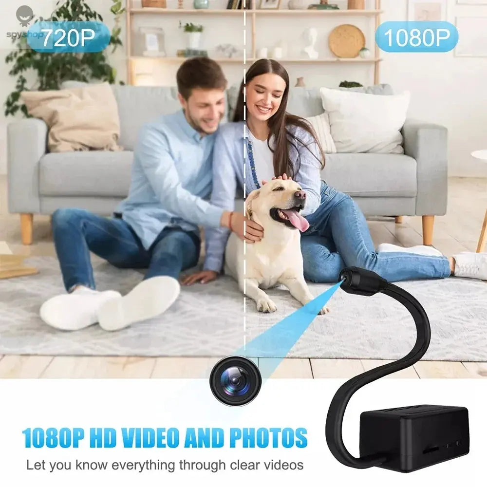 1080P HD Mini Camera WiFi Security IP Reomote Monitoring Body Cam 360° Rotatable Lens Night Vision Small Camcorder Espia Alarm Spy-shop.com
