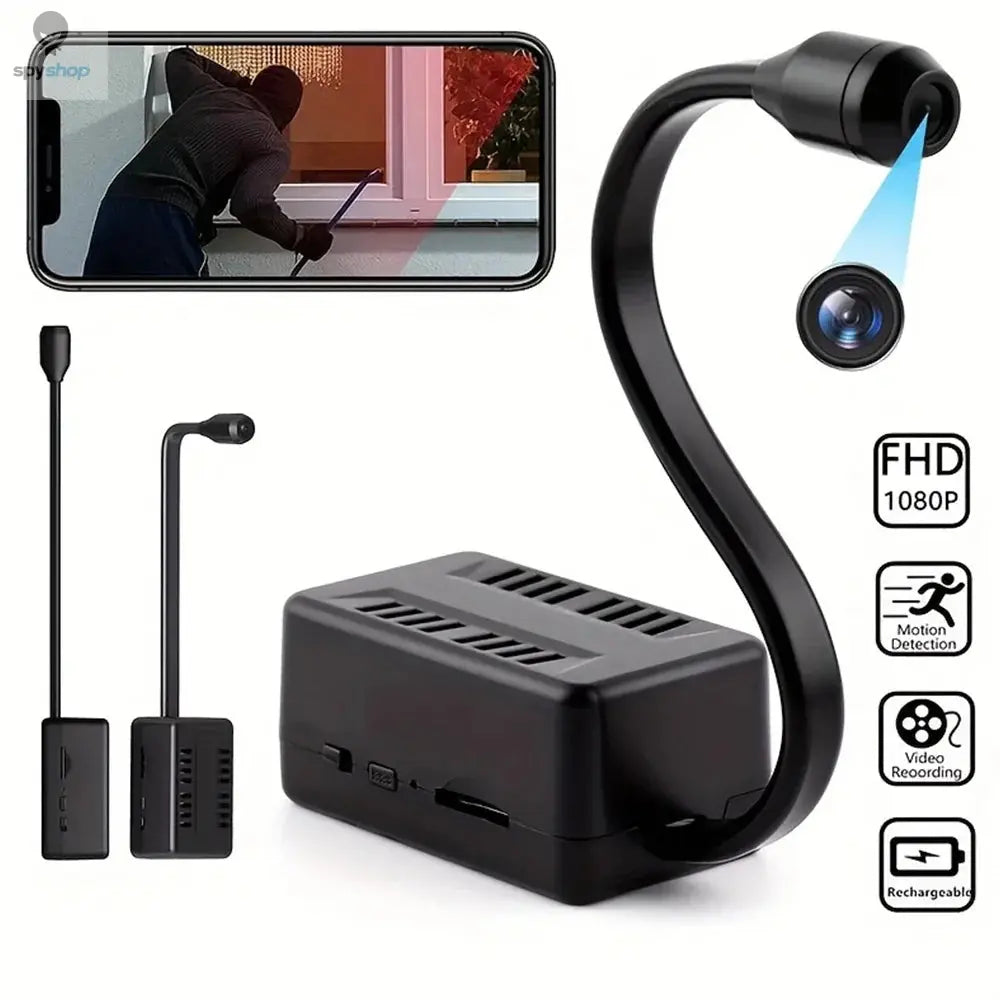 1080P HD Mini Camera WiFi Security IP Reomote Monitoring Body Cam 360° Rotatable Lens Night Vision Small Camcorder Espia Alarm Spy-shop.com