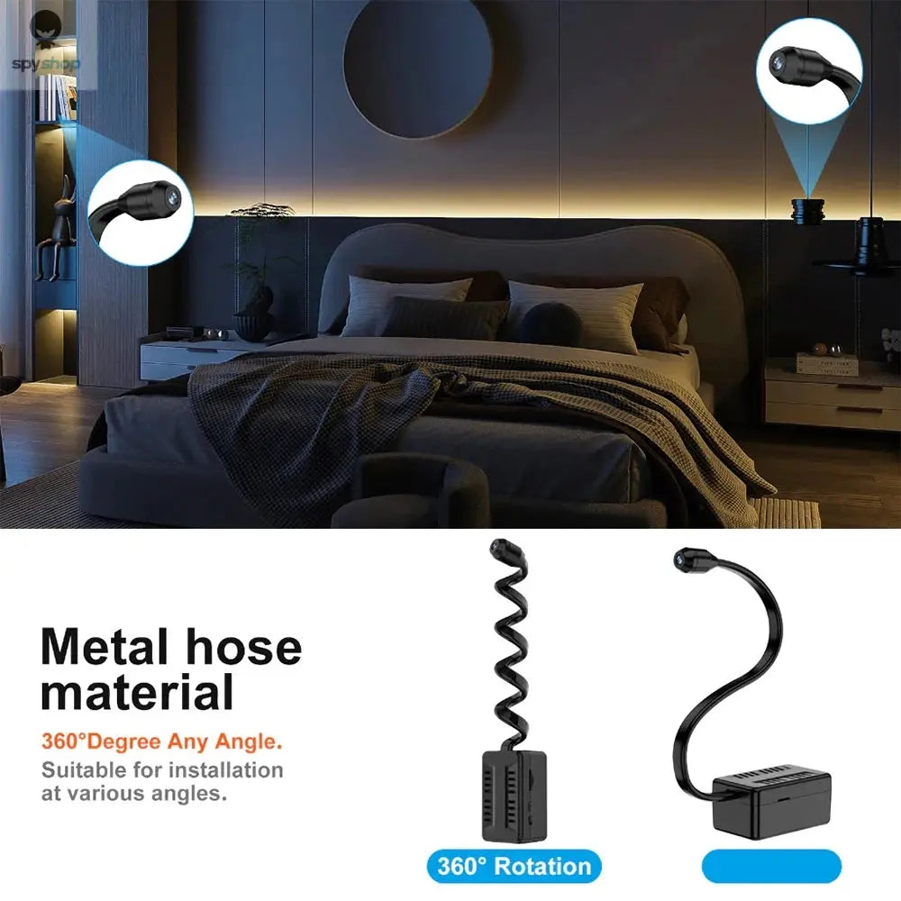 1080P HD Mini Camera WiFi Security IP Reomote Monitoring Body Cam 360° Rotatable Lens Night Vision Small Camcorder Espia Alarm Spy-shop.com