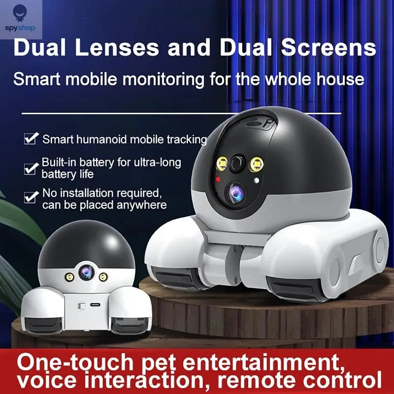 1080P Pet Tracking WIFI Camera Home Security Protection Surveillance Camera Mobile APP Remote Control Baby Pet Monitor Robot Cam 