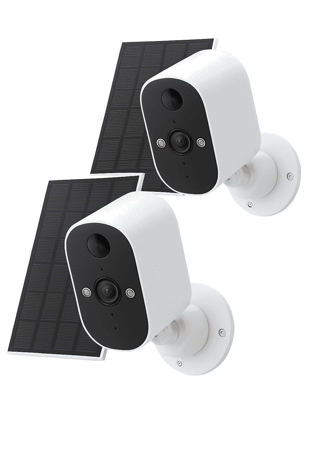 1080P 2-Pack Solar Security Camera Wireless Outdoor Battery Powered-2Pack Cam NO Card / UK Plug