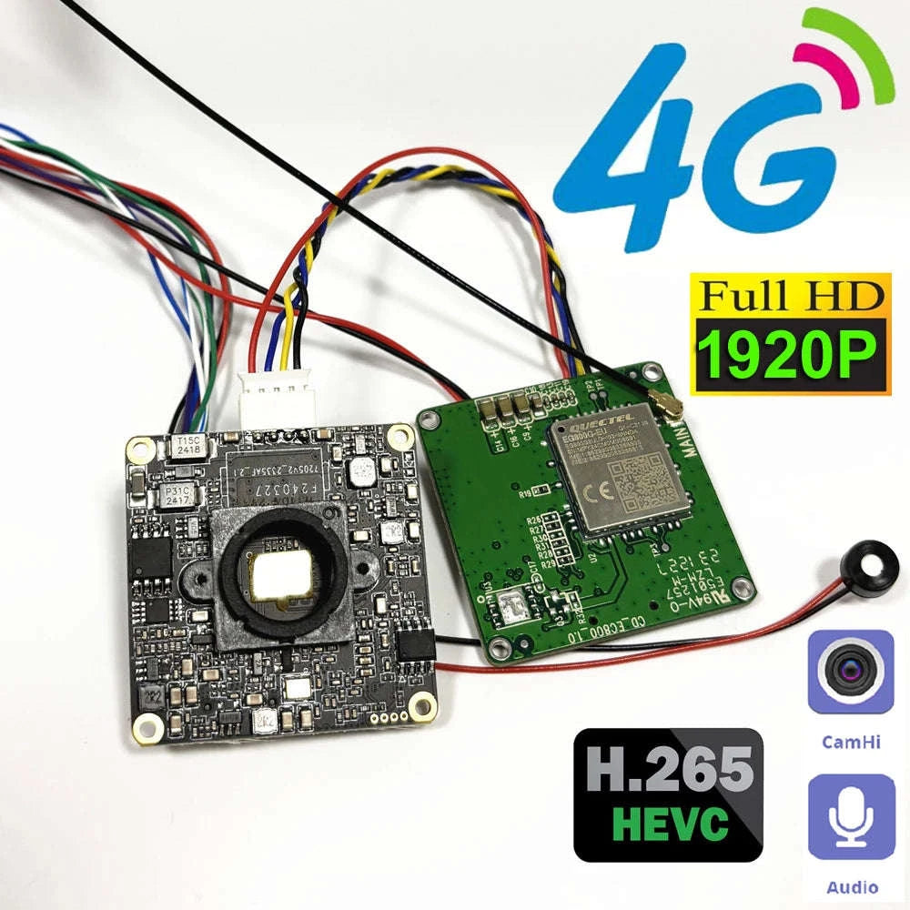 1080P 5MP 4G Camera Module with Motion Detection Alert-2MP 4G 2.8mm lens