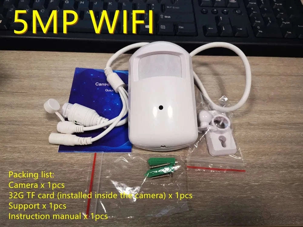 1080P/5MP Indoor WiFi IP Security Camera with 940nm Night Vision-5MP 32G TF Card / 3.6mm