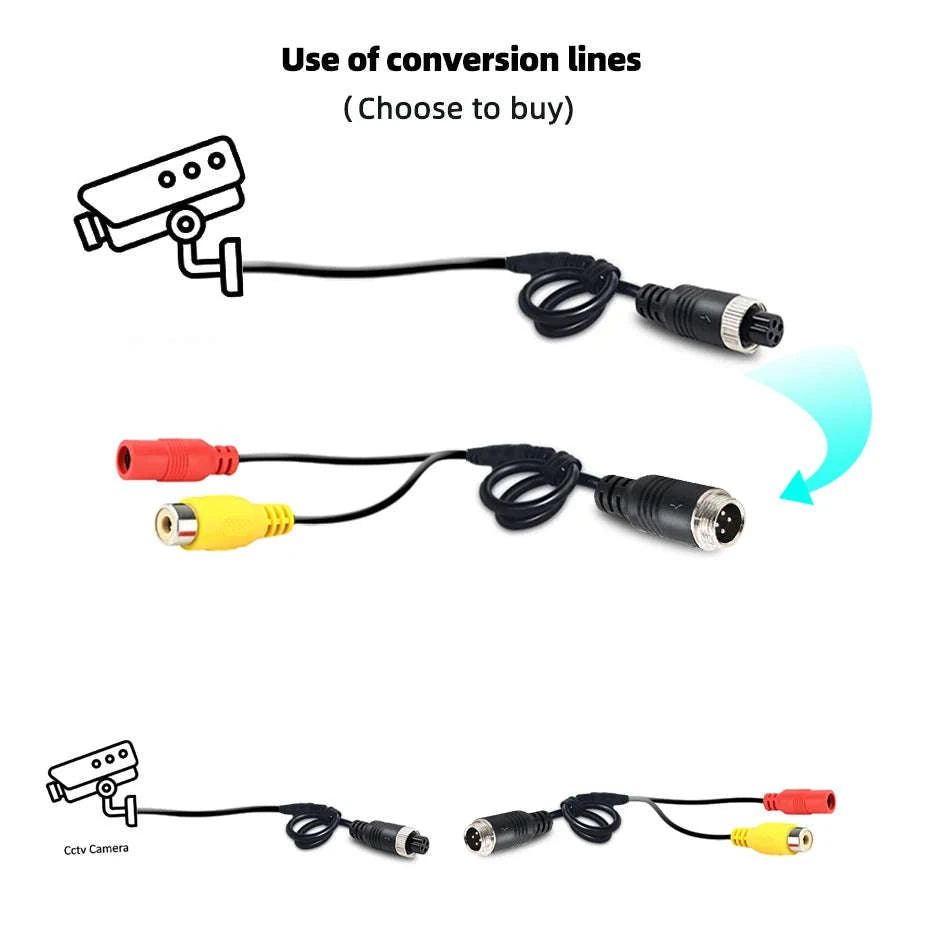 1080P/720P AHD Night Vision Backup Camera for Truck RV Van Pickup-Camera