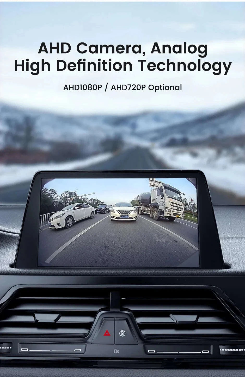 1080P/720P AHD Night Vision Backup Camera for Truck RV Van Pickup-Camera