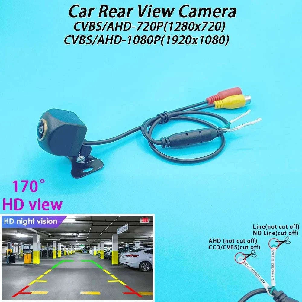 1080P AHD Rear View Camera 170° for Jeep Renegade Fiat Tipo 2015–2019-8400 CCD Track / China Mainland / 12 V