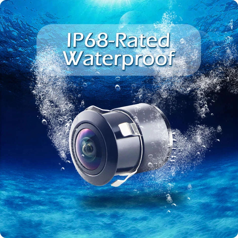 1080P Car Front Rear View Backup Camera 170° Night Vision-Black / AHD1080P