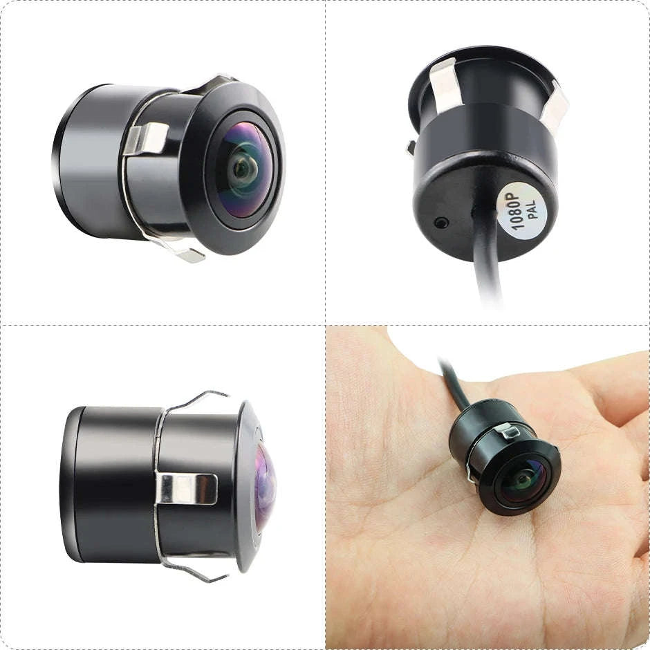 1080P Car Front Rear View Backup Camera 170° Night Vision-Black / AHD1080P
