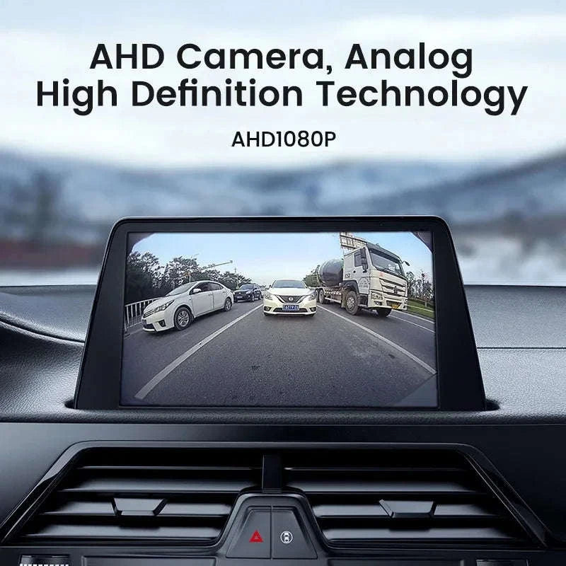 1080P Car Rear View Camera with Night Vision and 170° Lens-Black / AHD1080P