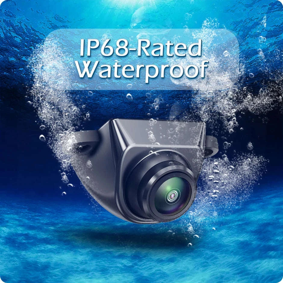 1080P Car Rear View Camera with Night Vision and 170° Wide-Angle Lens-Black / AHD1080P