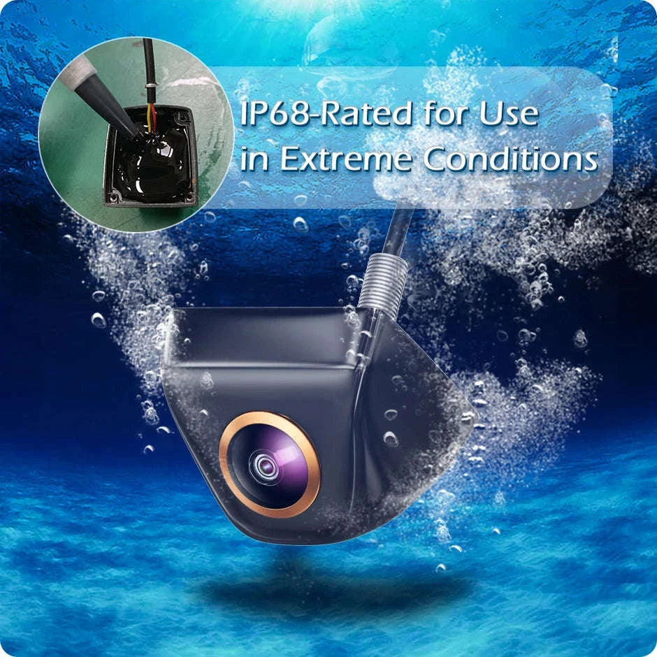 1080P Car Rear View Camera with Night Vision-CVBS AHD 720P Silver / 12V-24V
