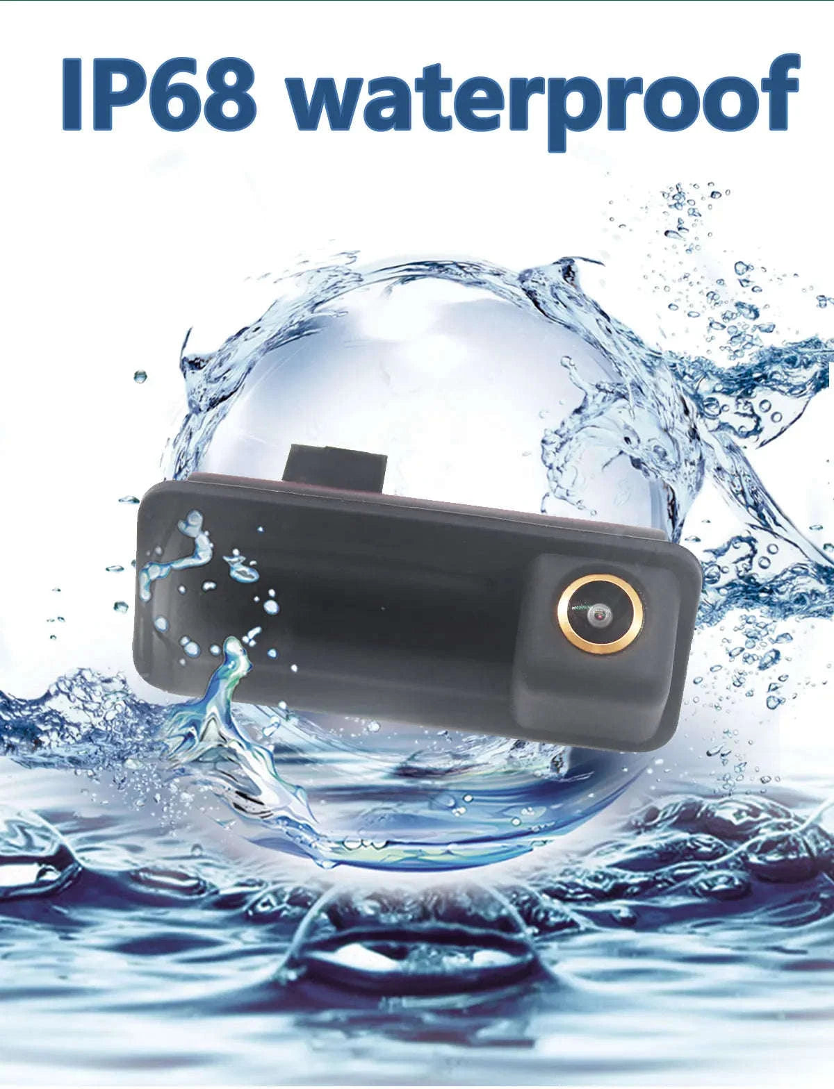 1080P Car Rear View Reverse Camera-AHD 1080P-CVBS / 12 V