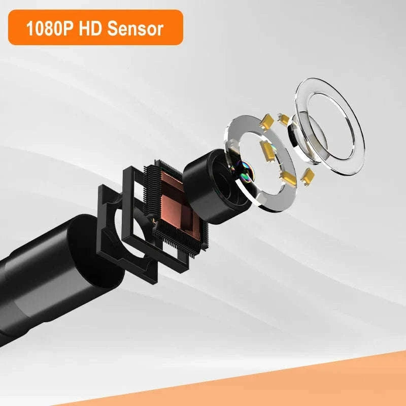 1080P Endoscope Camera with 4.3" Screen & Rigid Cable-20m