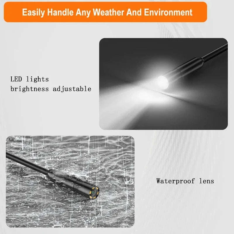 1080P Endoscope Camera with 4.3" Screen & Rigid Cable-20m