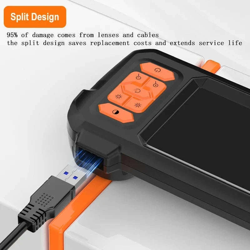 1080P Endoscope Camera with 4.3" Screen & Rigid Cable-20m