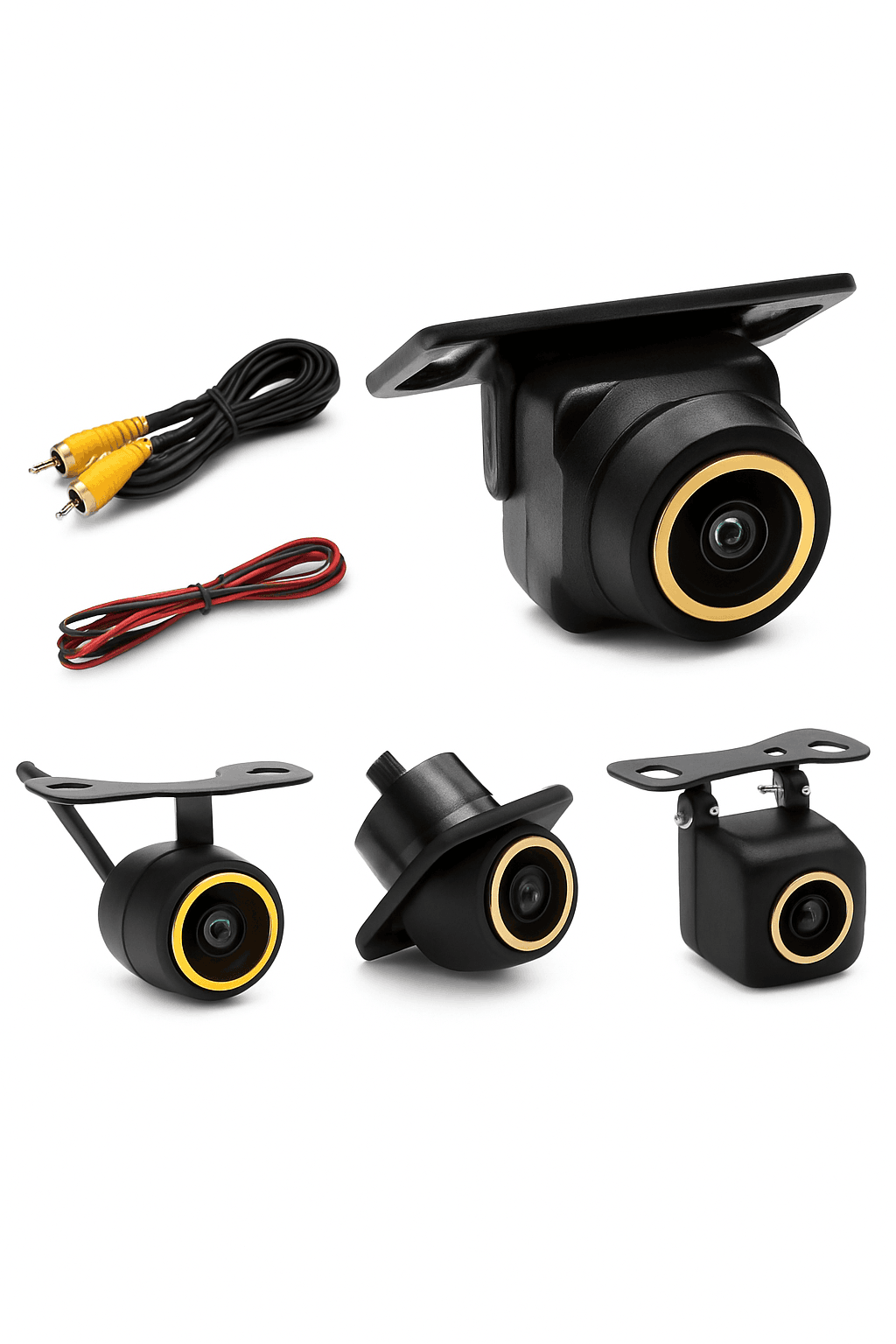 1080P Fisheye Backup Camera with 170° Wide View & Night Vision-C