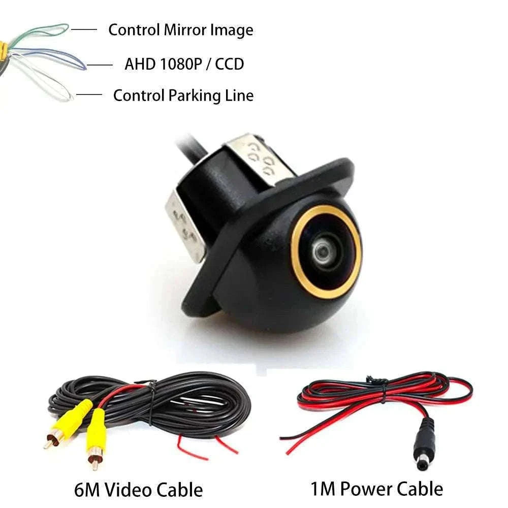 1080P Fisheye Backup Camera with 170° Wide View & Night Vision-C