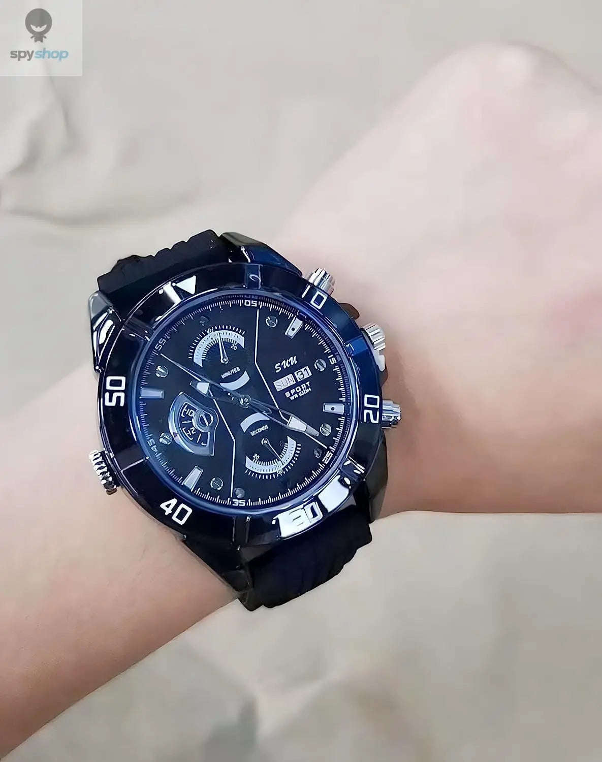1080p Full HD Wrist Watch Security Camera with 32GB Storage-Default Title