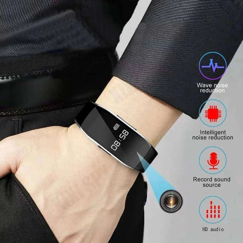 1080P HD Camera Watch with Voice Recorder and One-Click Recording-With otg adapter / 16GB