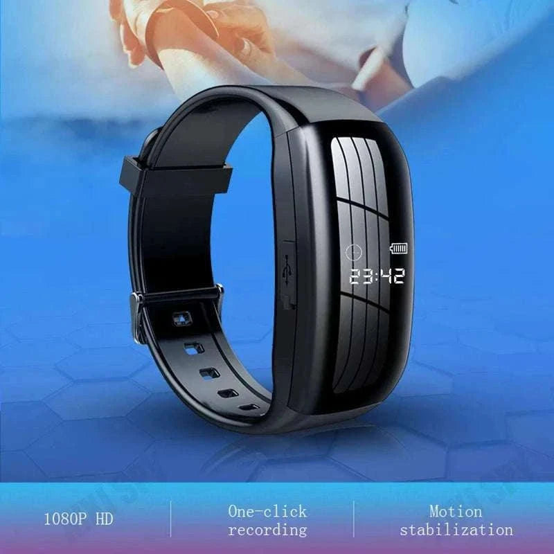 1080P HD Camera Watch with Voice Recorder and One-Click Recording-With otg adapter / 16GB