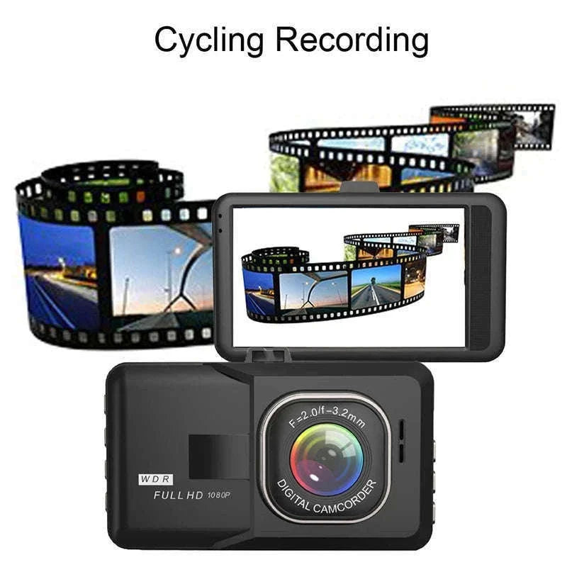 1080P HD Dash Camera Car DVR with Night Vision-Q08 / 16g