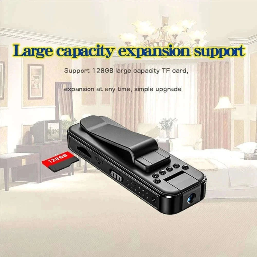 1080P HD Mini Camera with Night Vision-black / Without TF Card