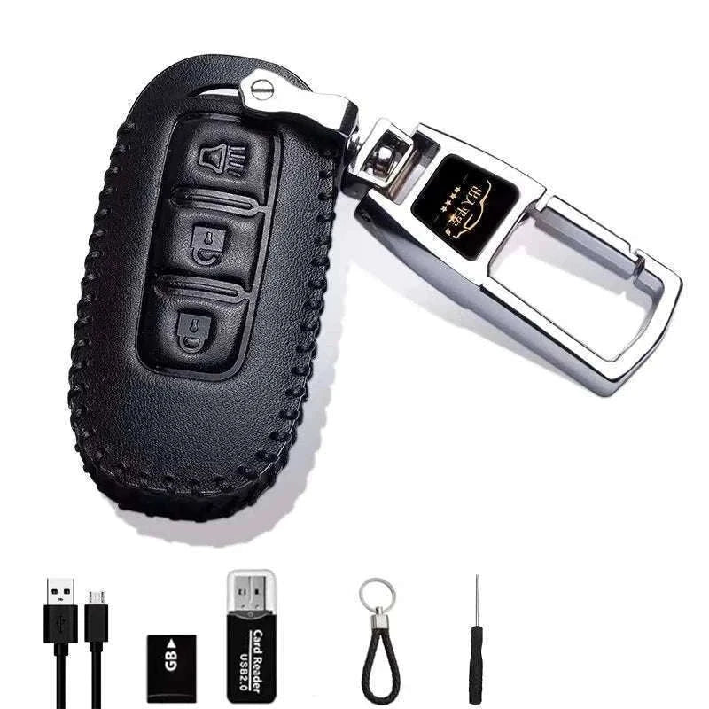 1080P HD Mini Keychain Camera for Discreet Home & Baby Monitoring-Red / 64 GB