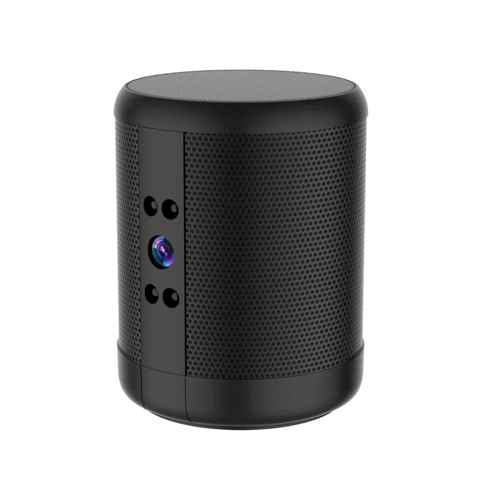 1080P HD Mini WiFi Camera Bluetooth Speaker with Night Vision-Black / only camera