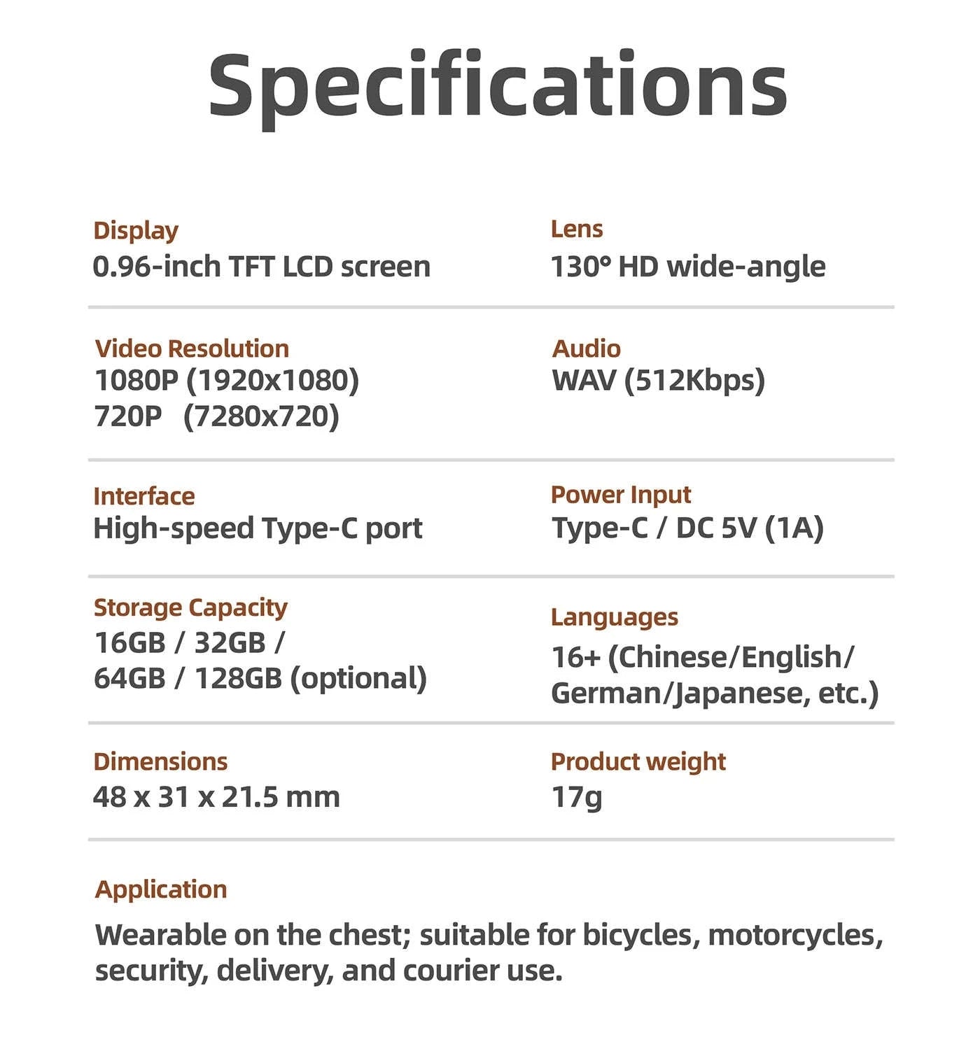 1080P HD Retro Thumb Camera Wearable Portable Mini Keychain Camera-G1 Brown / 32GB TF CARD