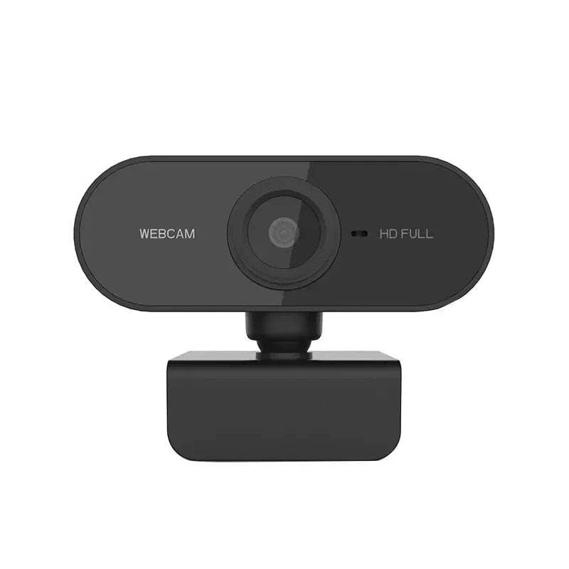 1080P HD USB Webcam with Microphone and Tripod-black