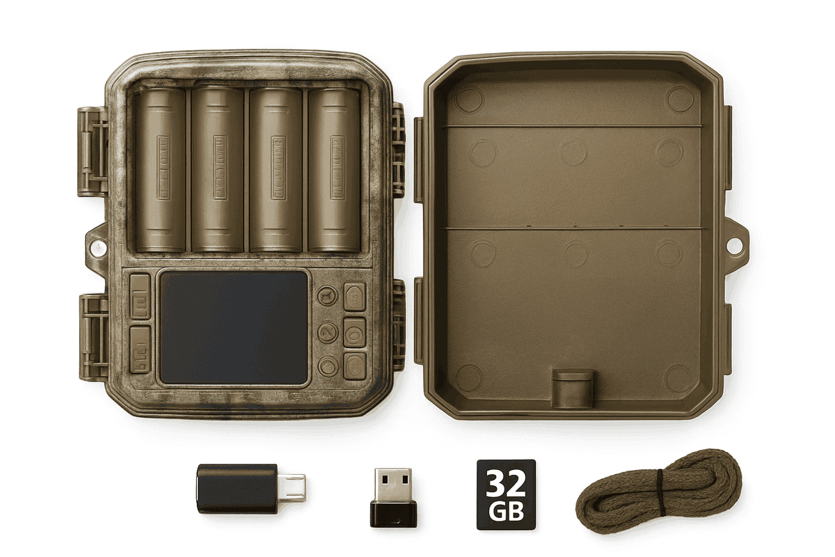 1080P Hunting Camera with Night Vision, 120° Detection, IP65-2PCS DL003 None card / China Mainland