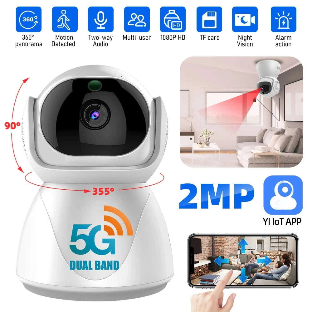 1080P Indoor WiFi Security Camera with 360° Tracking-1 / United States
