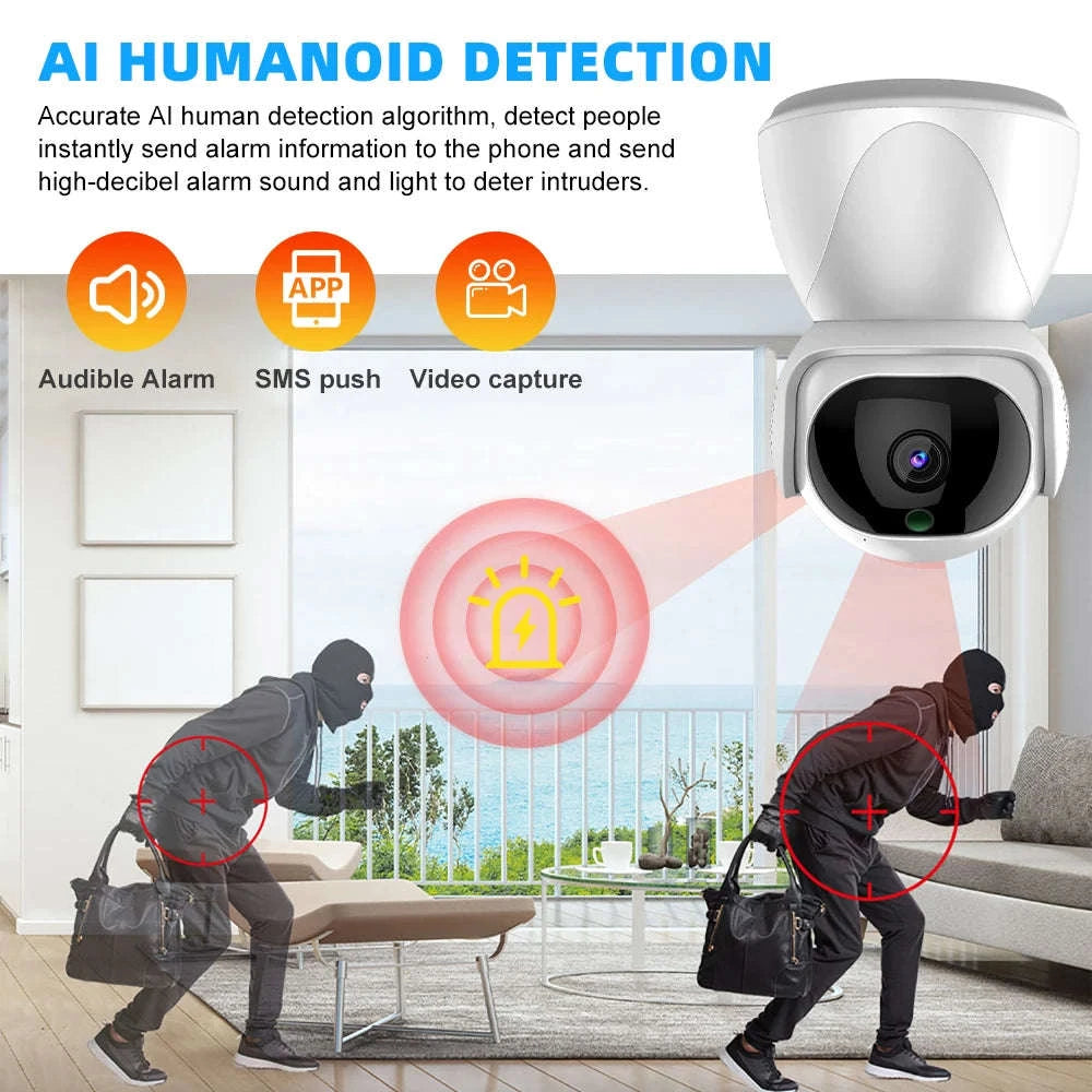 1080P Indoor WiFi Security Camera with 360° Tracking-1 / United States