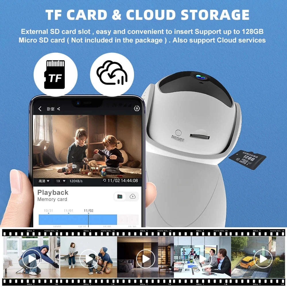1080P Indoor WiFi Security Camera with 360° Tracking-1 / United States