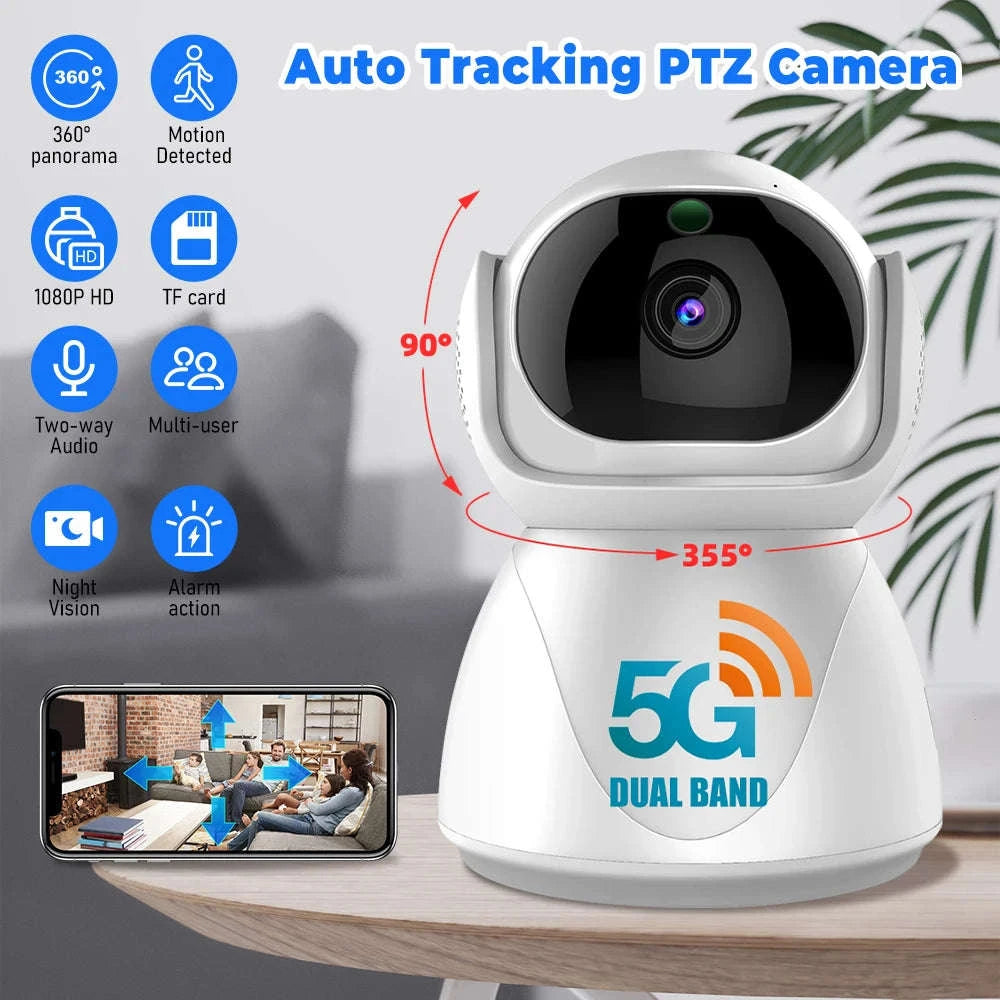 1080P Indoor WiFi Security Camera with 360° Tracking-1 / United States