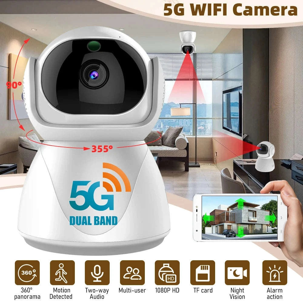 1080P Indoor WiFi Security Camera with 360° Tracking-1 / United States