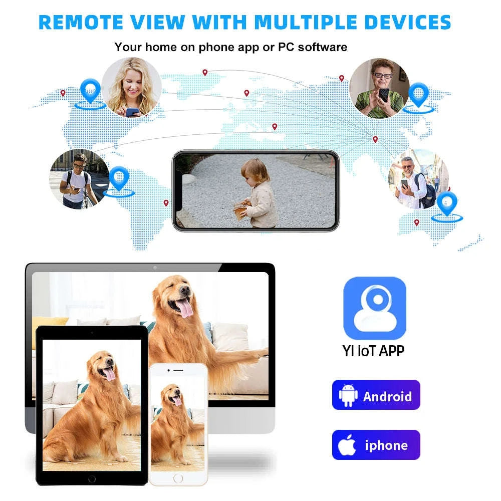 1080P Indoor WiFi Security Camera with 360° Tracking-1 / United States