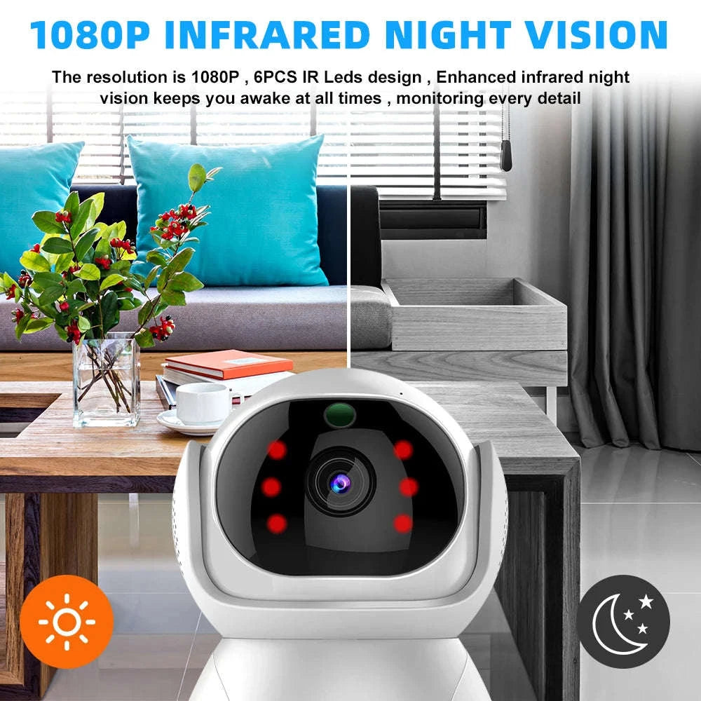 1080P Indoor WiFi Security Camera with 360° Tracking-1 / United States