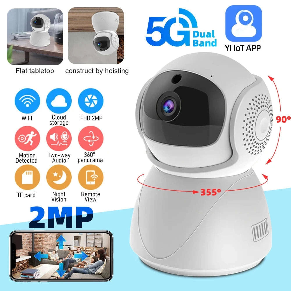 1080P Indoor WiFi Security Camera with 360° Tracking-1 / United States