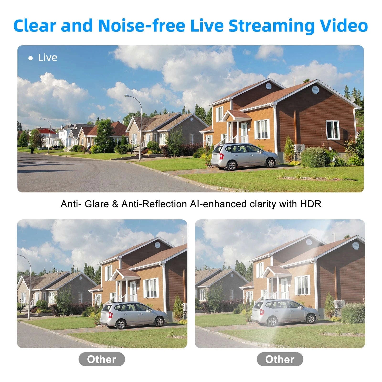 1080P Indoor Window Security Camera with 2-Way Audio-1/4" / US Plug / United States