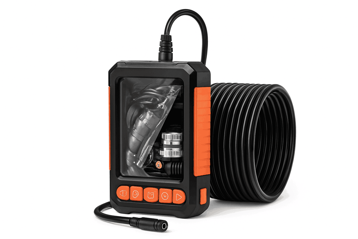 1080P Industrial Endoscope Camera with 4.3" IPS Screen-Dual Lens / 5m