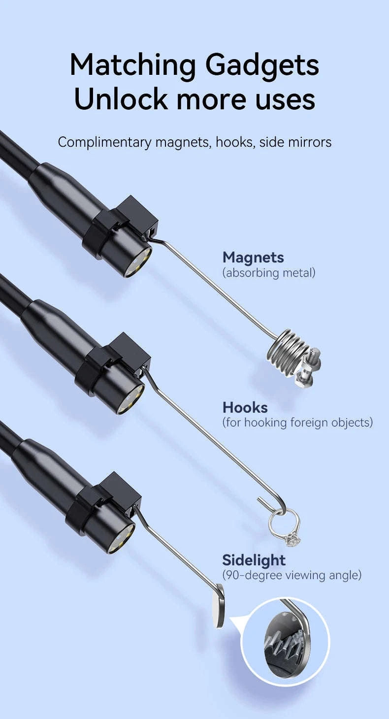 1080P Industrial Endoscope Camera with 4.3" IPS Screen-dual lens / United States / 10m